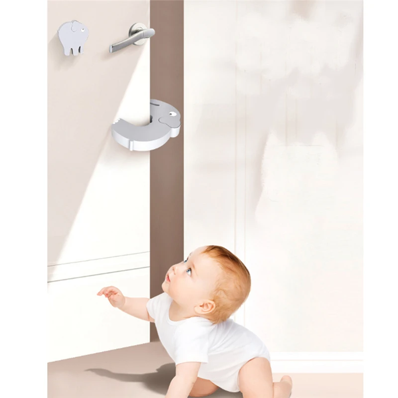 Милые животные защита для двери детей Детский замок карт новорожденных пальцев