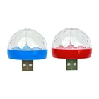 Миниатюрный светодиодный RGB проекционный светильник, портативный USB диско-шар с сотовым телефоном, сценическое освещение с эффектом s, светильник для вечерние, бара, клуба, диджея