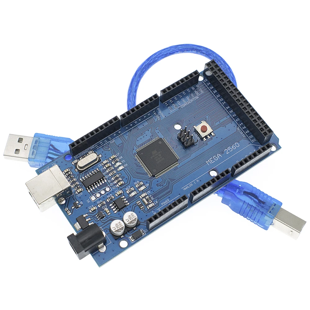 Arduino CH340G Мега 2560 R3 Mega2560 REV3 ATmega2560 16AU доска + USB кабель для arduino|Интегральные схемы| |