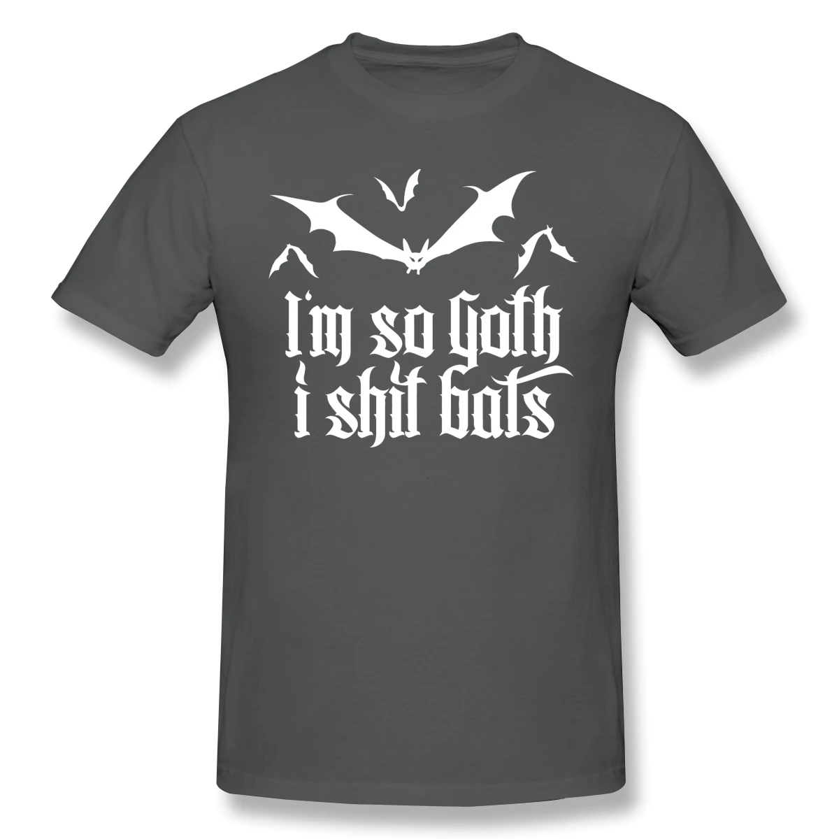 Новая летняя футболка I'm So Goth I держать летучие мыши № (белая) из хлопка с