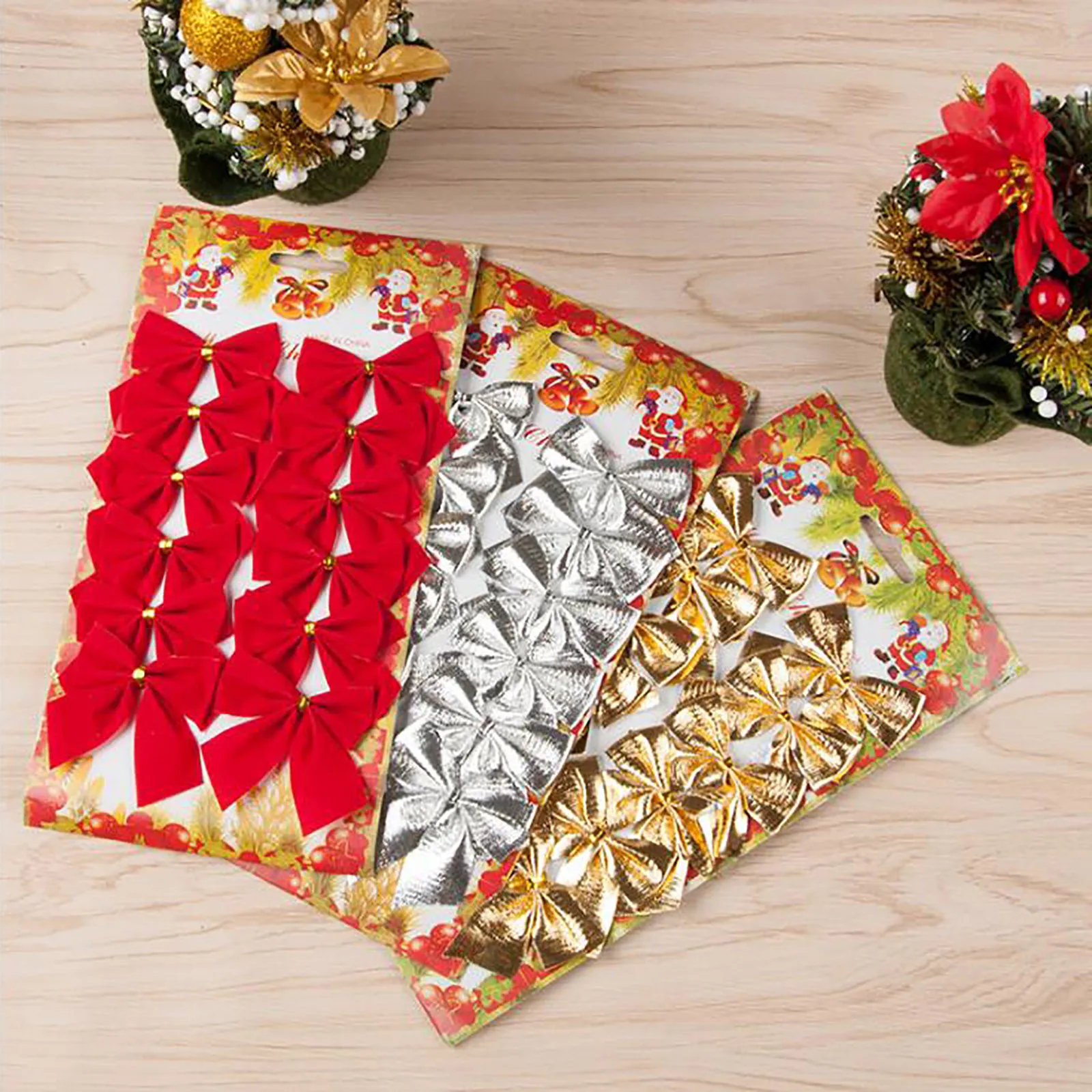 Новогоднее украшение для дома галстук-бабочка украшения рождественской елки