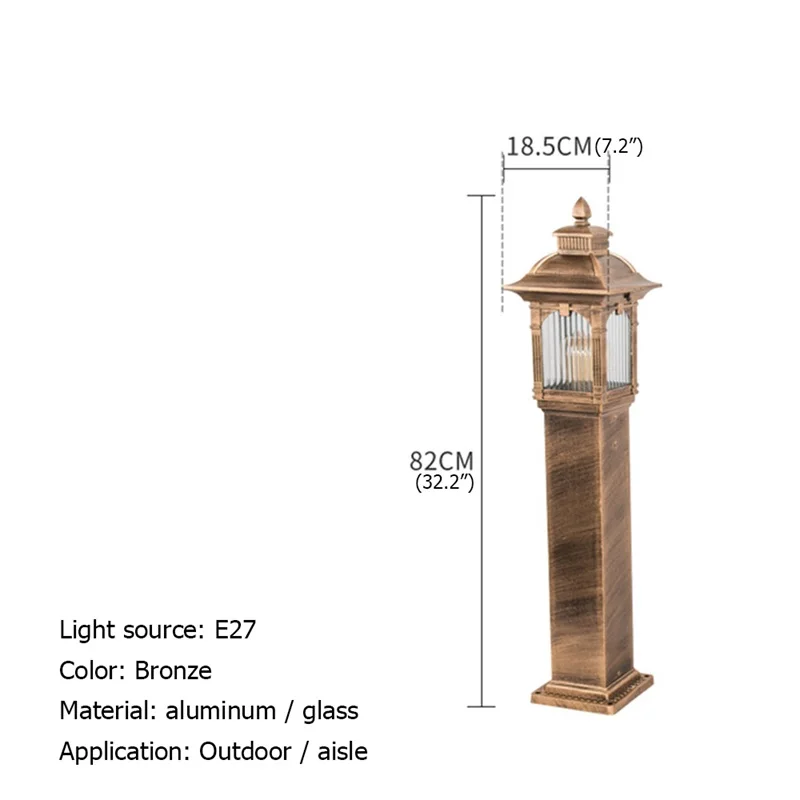 

86LIGHT Lawn Lamp Outdoor LED Waterproof Modern Patio Garden Light For Home Porch Garden Villa Post Light