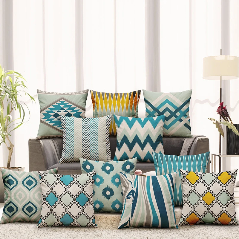 Животные Зебра Цвет геометрический декоративная наволочка для подушки Чехол