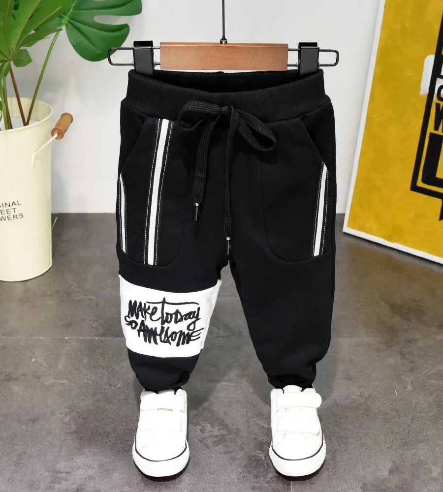 Брюки для мальчиков и девочек 2 6 лет длинные штаны детская одежда весна