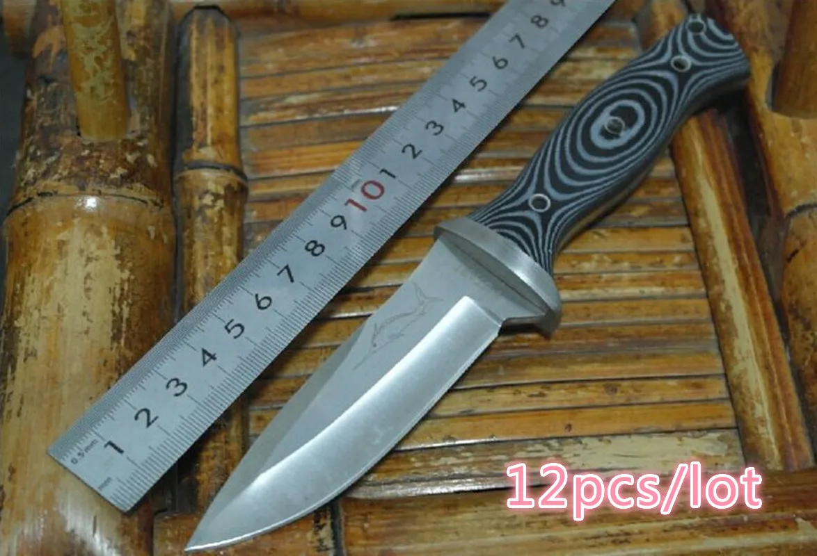 12 шт./лот сталь для выживания Высокая твердость маленький прямой Тактический