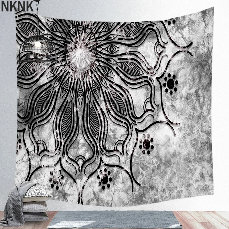 

New Mandala Series Tapestry Wall Hanging Printing Beach Towel Mat Polyester Thin Blanket Yoga Mat Shawl Mat Carpet Home Decor