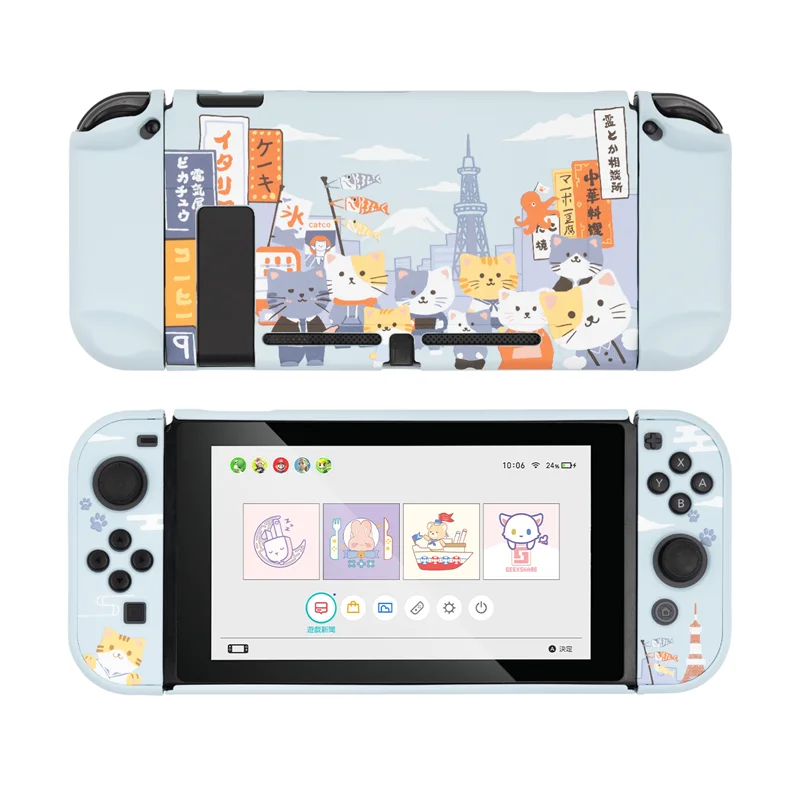 Geekshare чехол Для Nintendo переключатель Осаки кошки веселый дизайн милый Фея Лига