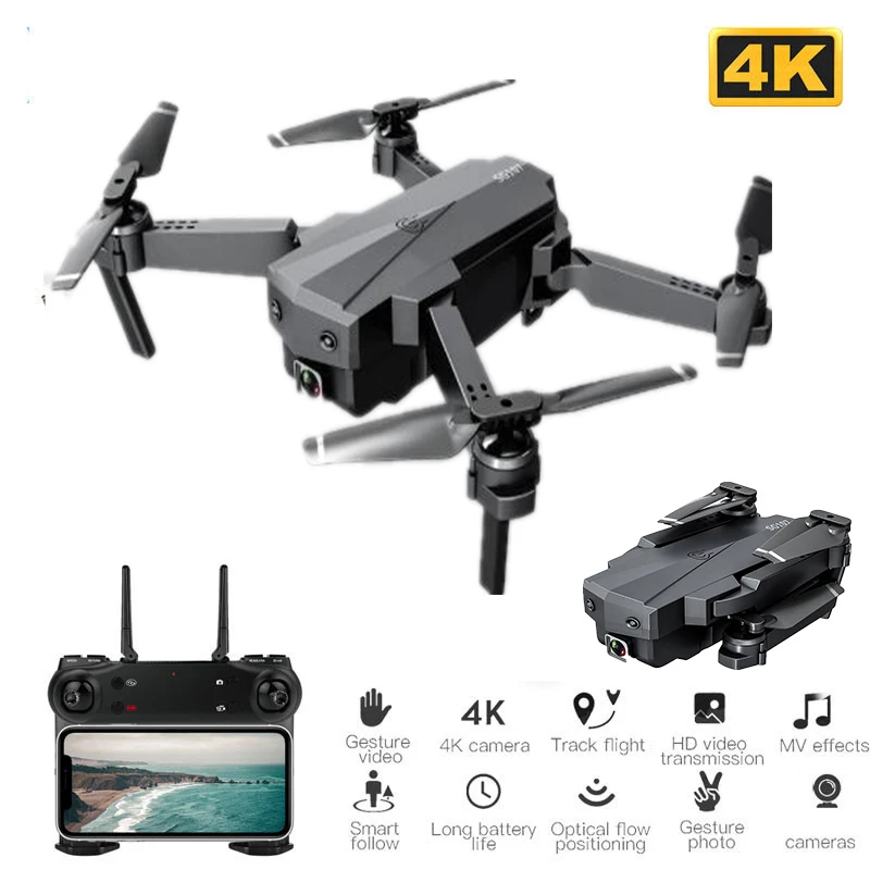 Профессиональный Дрон 4K 16MP FPV WIFI передача HD камера оптический поток Hover Rc вертолет