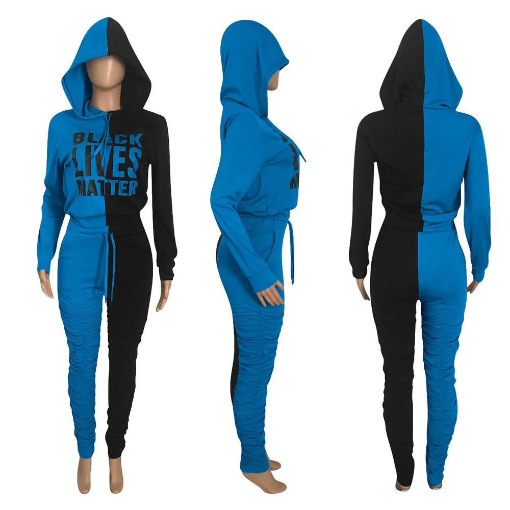 Женские спортивные костюмы толстовка с длинным рукавом и капюшоном принтом