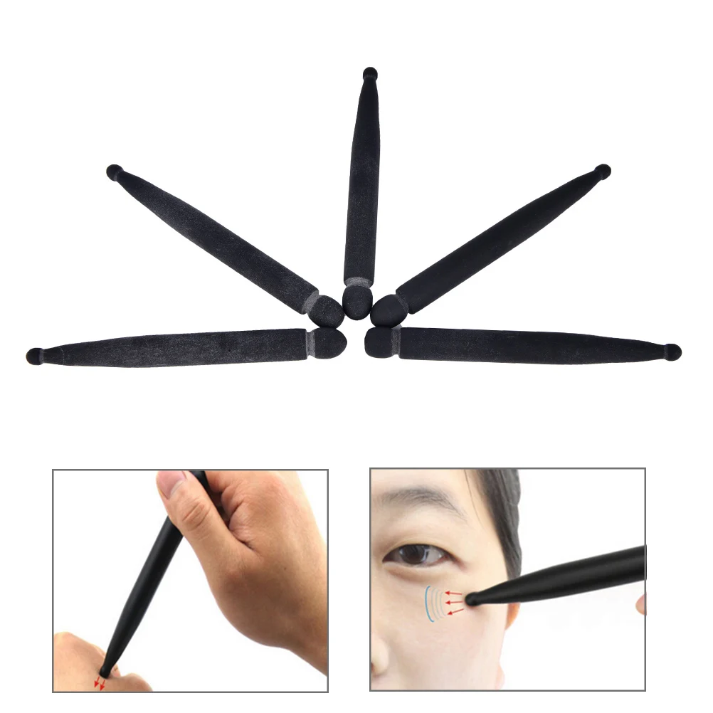 

1PCS Black Gua Sha Stick Body Cure Gua Sha Points Tool Needle Massage Stick Portable Natural Bian Stone Wand Health Care
