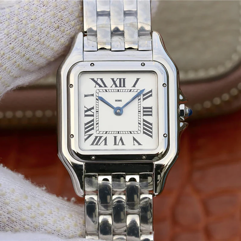 

Women's Watches Quartz Watch For Women OEMG 22-27mm Sliver Luxury Watch Steel Strap Waterproof Top Quality 1:1 Replica Watch