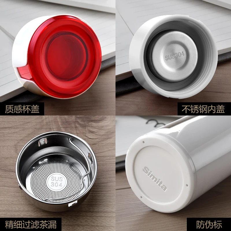 Бутылка для воды стеклянная бутылка с фильтром заварки чая из нержавеющей стали