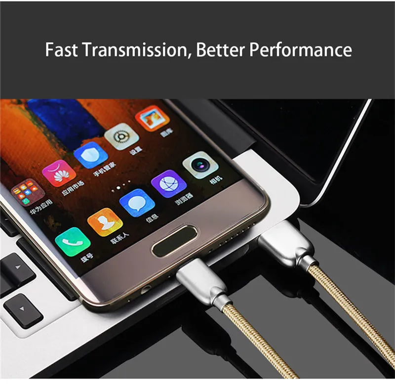 USB 2 0 A Кабель зарядного устройства с разъемом типа C micro usb и iPhone нейлоновый