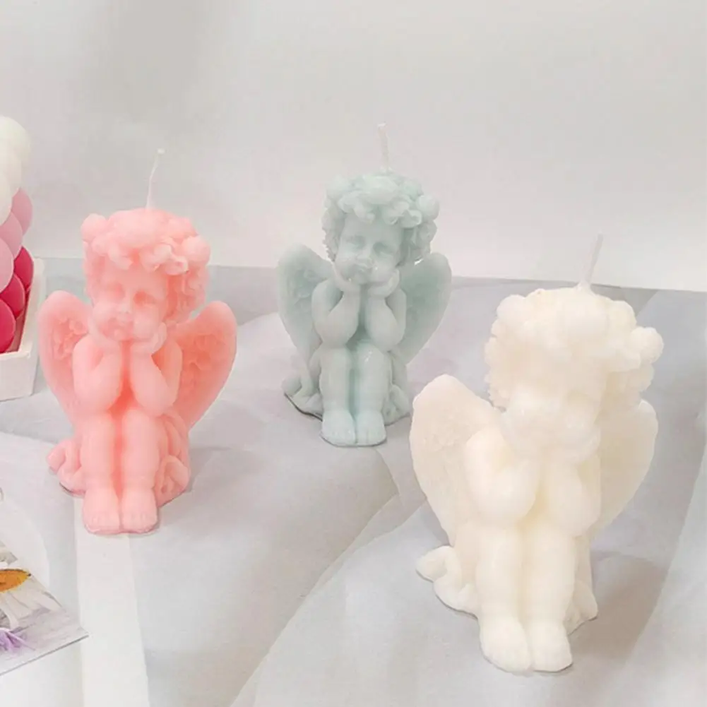 1 шт. 3D Ангел детская ароматерапия ароматическая свеча искусственная форма для