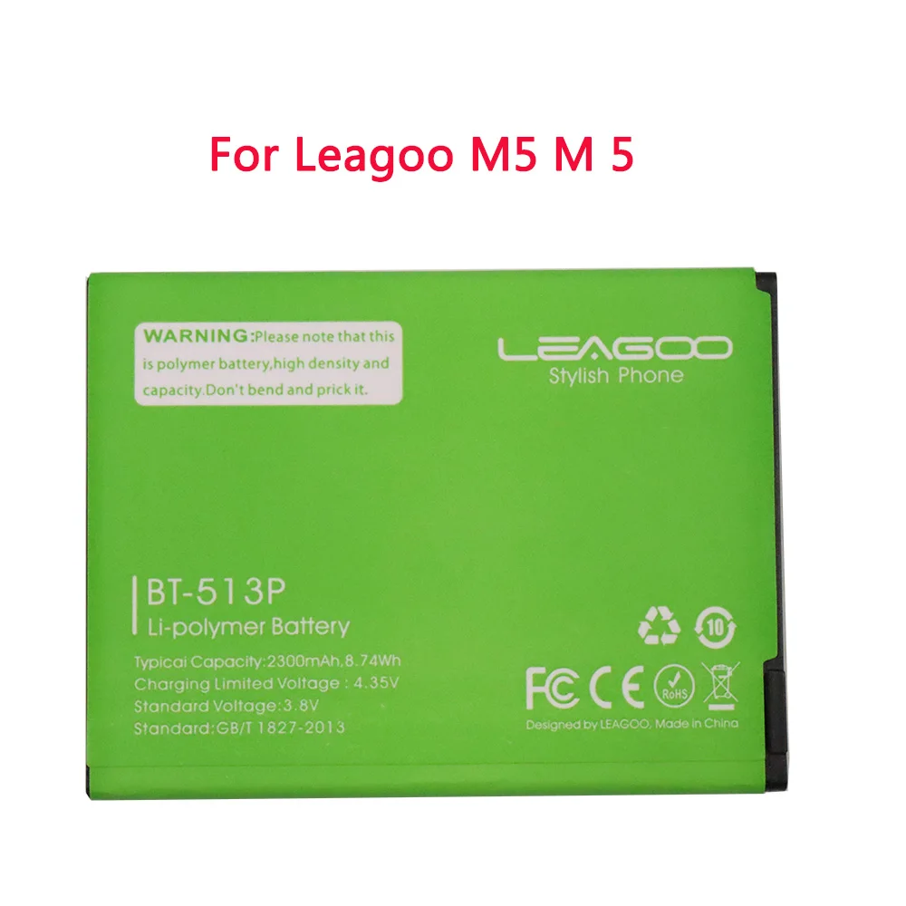 Новый аккумулятор BT 513P BT513P для Leagoo M5 M 5 3 8 в 2300 мАч сменный литий ионный полимерный