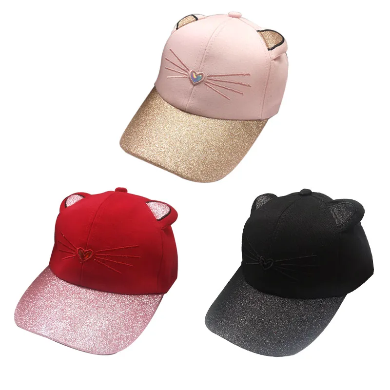 

Бейсболка HT471, регулируемая, с кошачьими ушками, весна Кепка для мальчиков, девочек