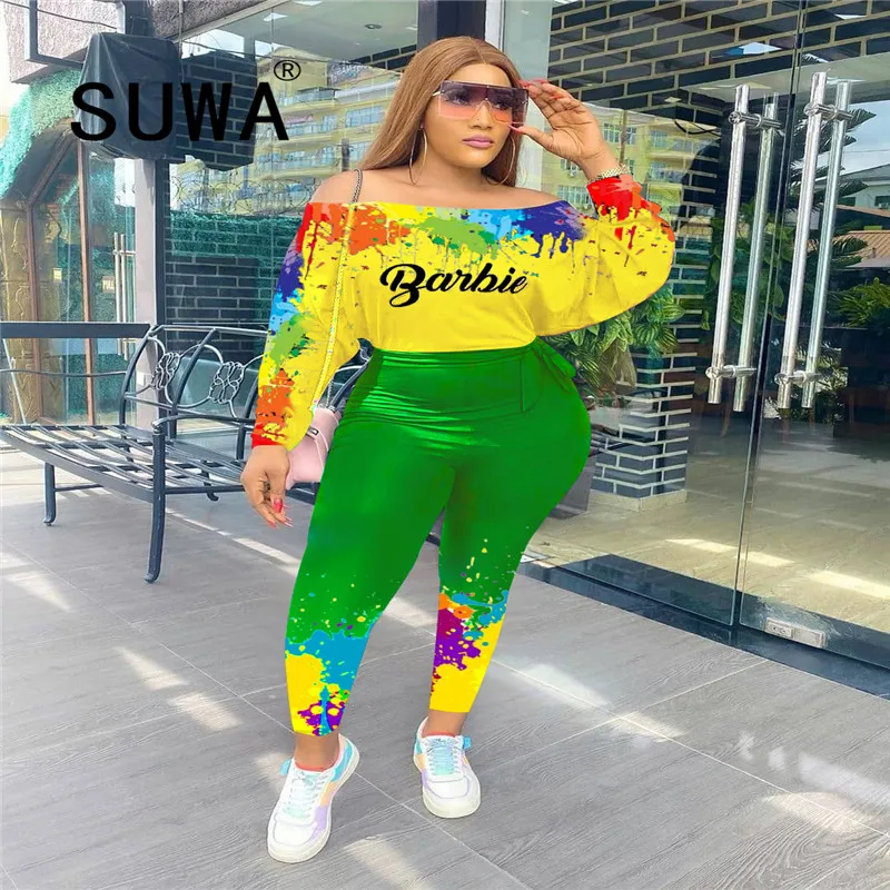 Женский спортивный костюм оптовая продажа размера плюс одежда из двух предметов