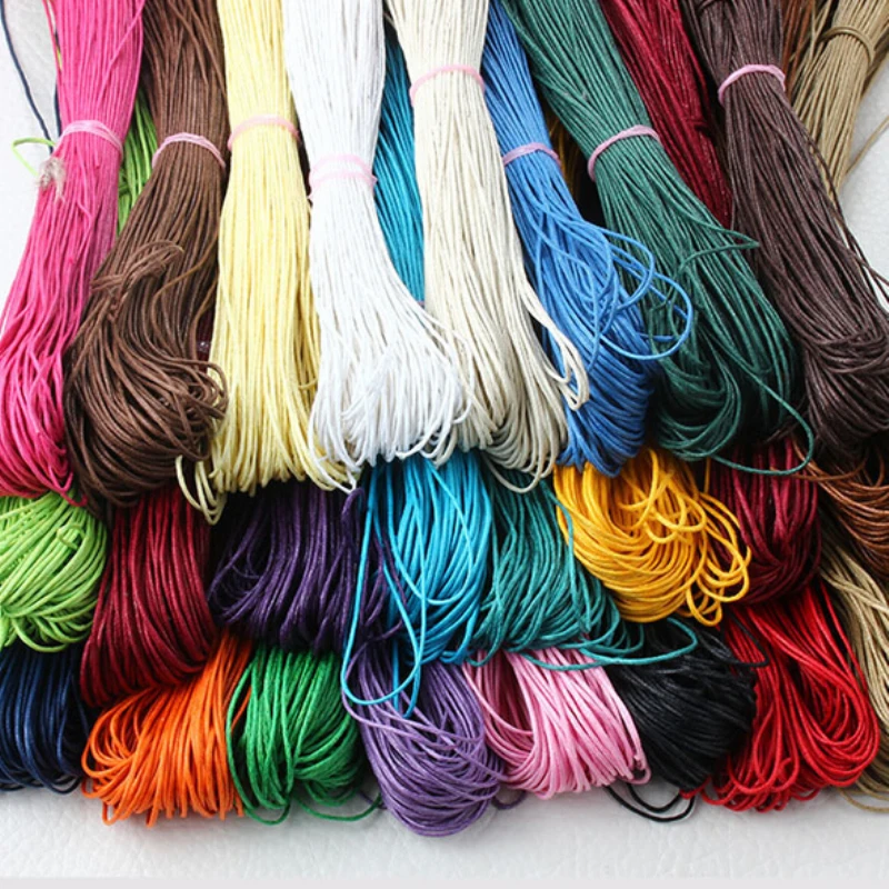 Вощеный хлопковый шнур длиной 80 метров ободок 1 мм шпуля для бусин рукоделия