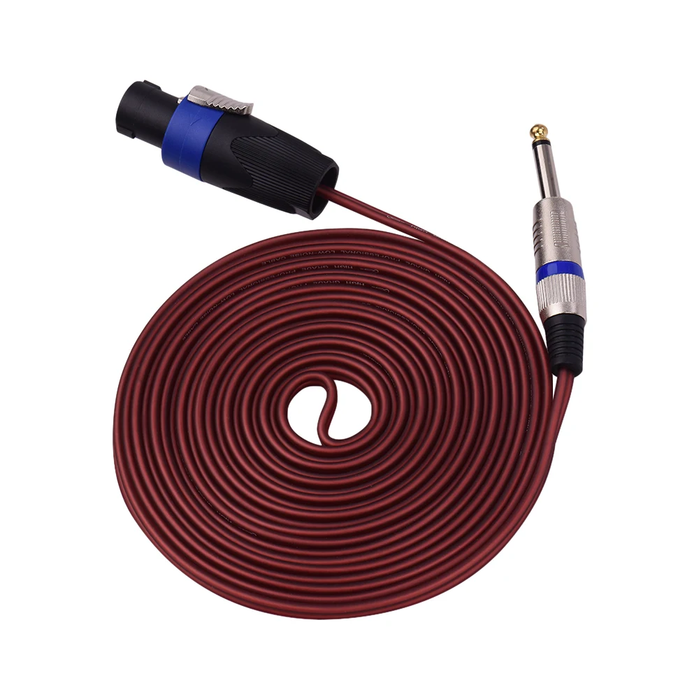 

1/4 Inch Audio Connecting Cord to NL4FC Male to Male Connector 12 AWG Professional Speaker Cable Wires Audio Accessories