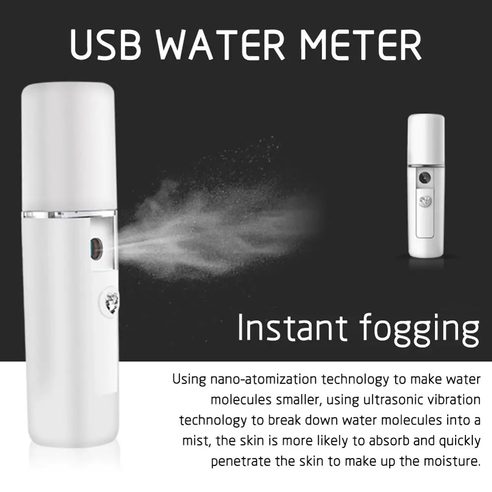 

Ultrasonic Skin Scrubber Shoveling Machine Facial Cleaning Machine Skin Care+Nano-Ion Facial Spray Moisturizing and Hydrating