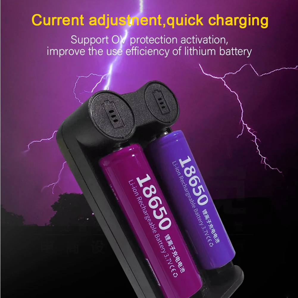 Зарядное устройство с 2 USB-разъемами 18650 26650 18350 32650 21700 26500 в | Электроника