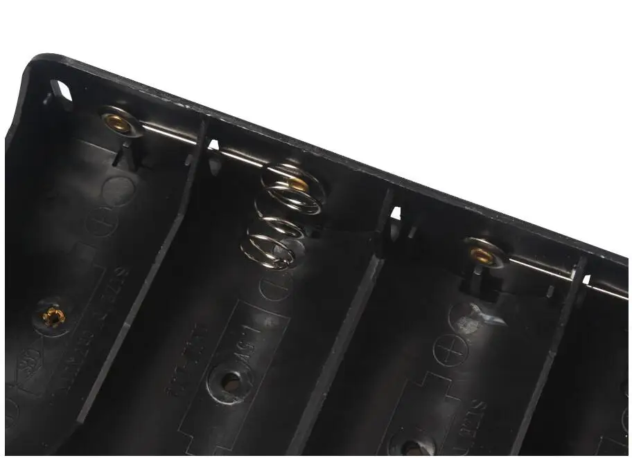 

MasterFire 400pcs/lot Plastic 8 Slots 12V Dual Wires Double Sides Battery Storage Case Box 8X 1.5V D Size Batteries Holder Cover