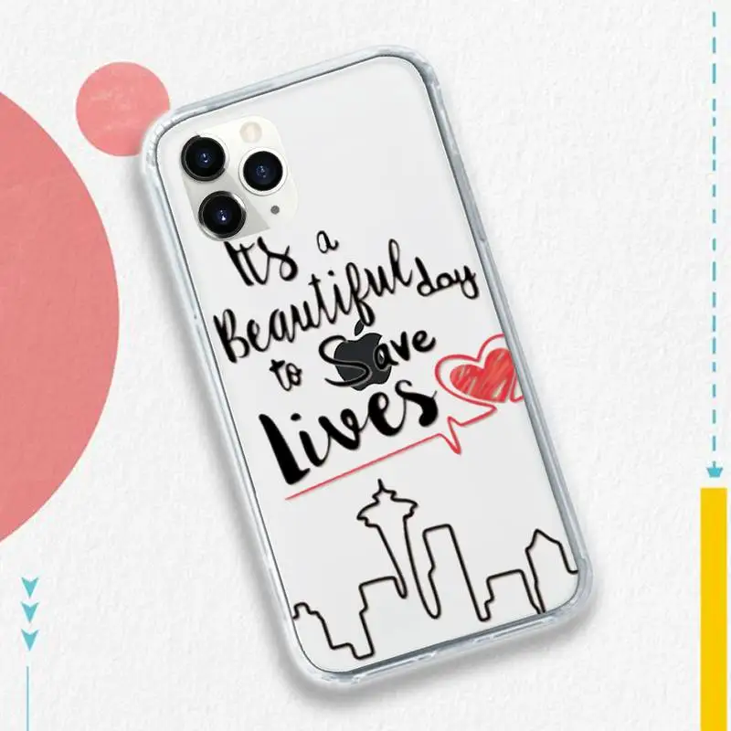 

Greys Anatomy You're My Person Phone Case Transparent soft For iphone 5 5s 5c se 6 6s 7 8 11 12 plus mini x xs xr pro max