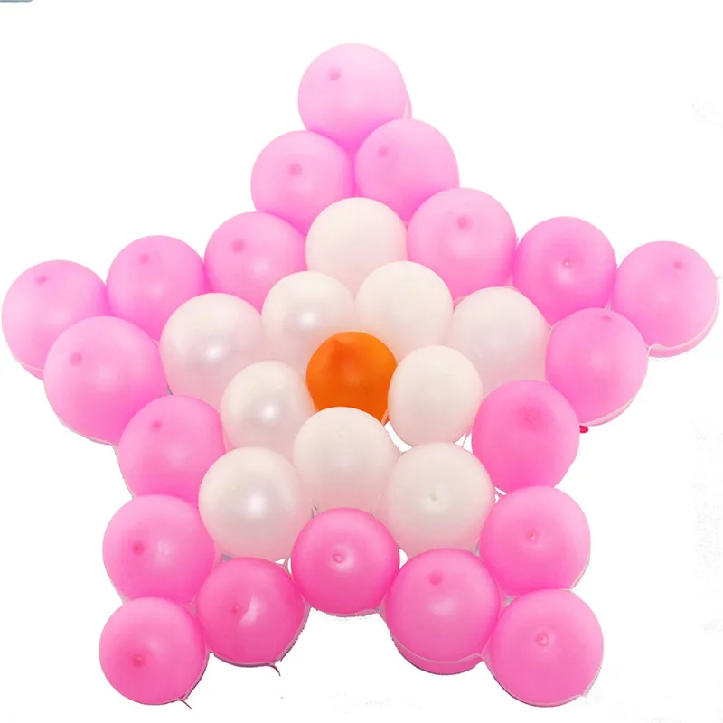 1PC New White Plastic Net Balloon Holder Cell Model Frame Heart Star Shape Wedding Party Decor Grid | Дом и сад
