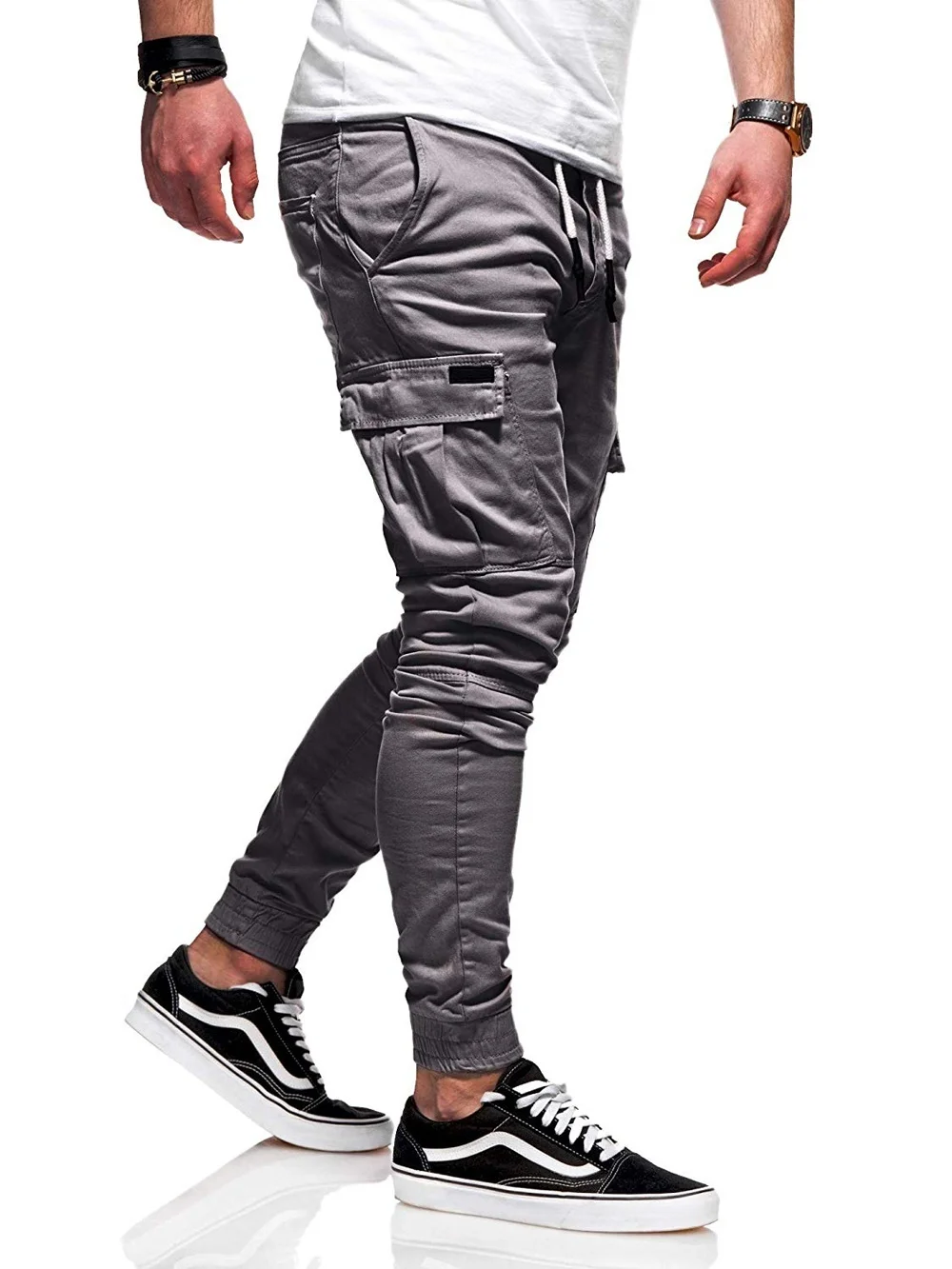 

Men Outdoor Casual Sweatpants Pencil Pants Drawstring Regular Trousers