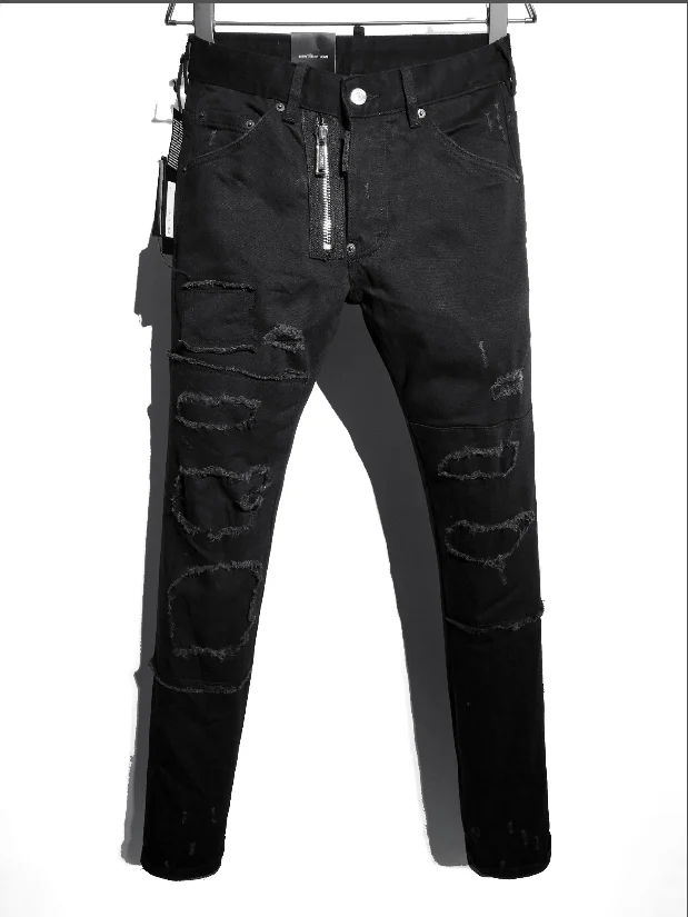 

Классические модели Новинка женские/мужские рваные джинсовые брюки облегающие джинсы мужские повседневные брюки 9183