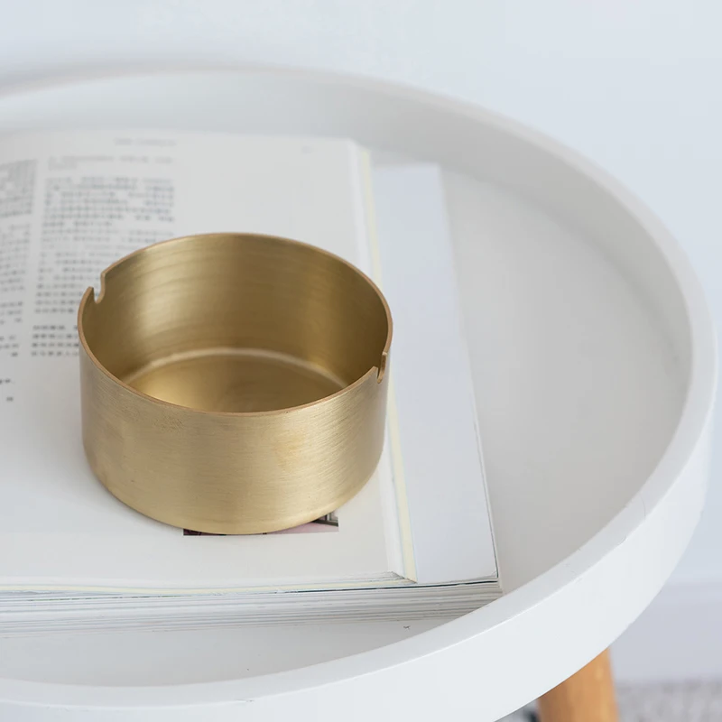 Пепельница из латуни и алюминия 10 см| |