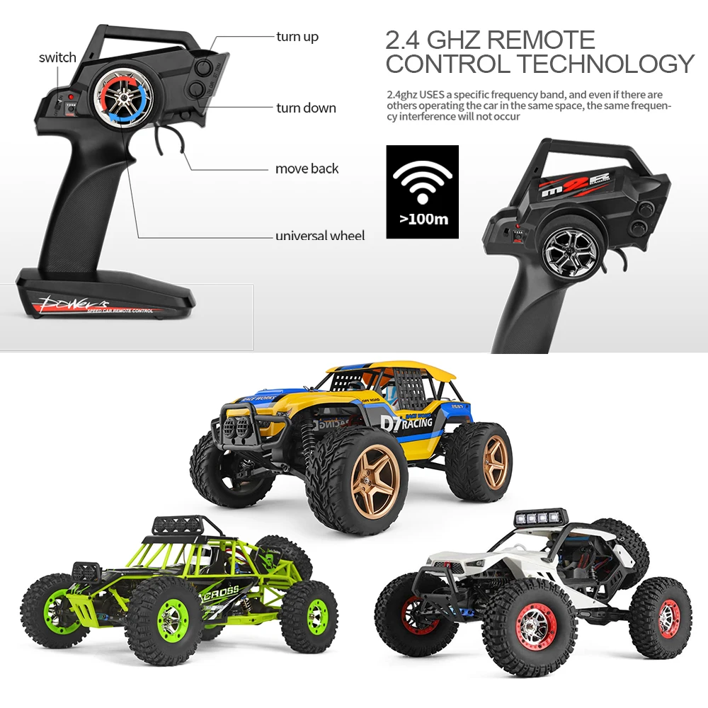 12402a WLtoys 12428 Радиоуправляемый автомобиль 1/12 4WD Электрический гоночный 50 км/ч