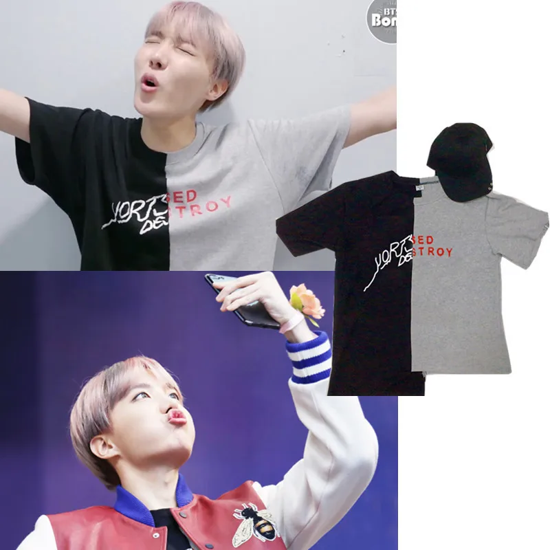 KPOP/детская футболка со страйдом полосатая Детская Хлопковая в Корейском стиле с