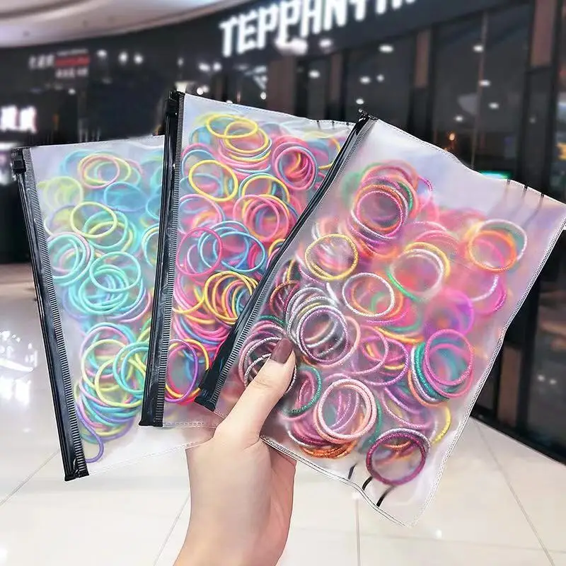 

Детские нейлоновые резинки для волос, цветные маленькие эластичные заколки для хвоста, Детские Модные аксессуары для волос для девочек