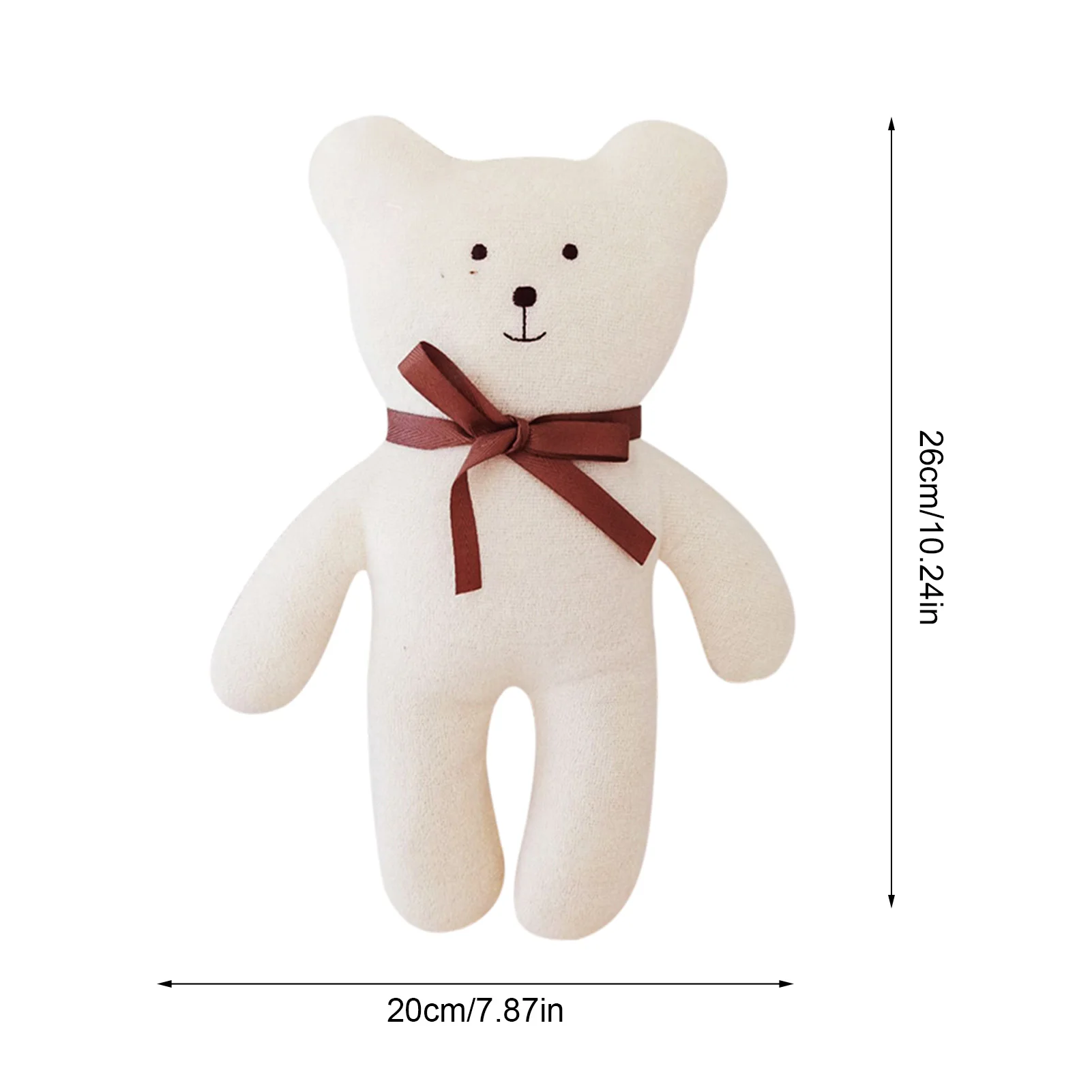 

New Cuddly Bear Cub Plush Cute Stuffed Animal Soft Snuggle Toy Baby Sleep Mate Bedtime Appease Toy Bear For Baby Soother Toy