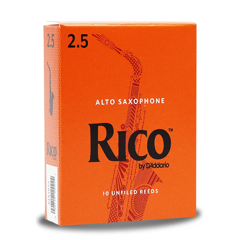 Американский Rico Drop E Tune альт саксофон тростник Rui рот оранжевый ящик Languette 10 шт. официальный авторизованный