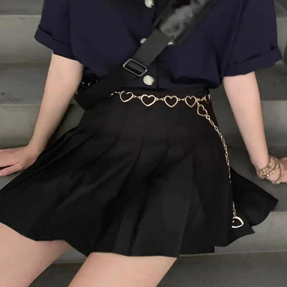 Пояс для брюк 105 см классический пояс с цепочкой в виде сердца вырезами женщин