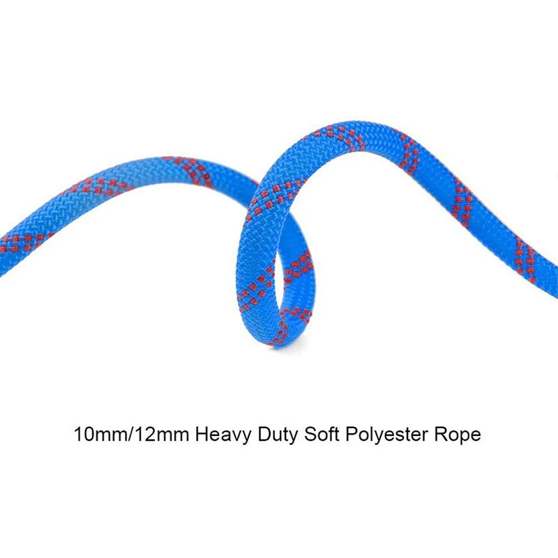 Outdoor Rock Climbing Rope Home Fire Emergency Escape Multifunctional Heavy Duty For Hiking Caving Camping Diameter 10 | Спорт и