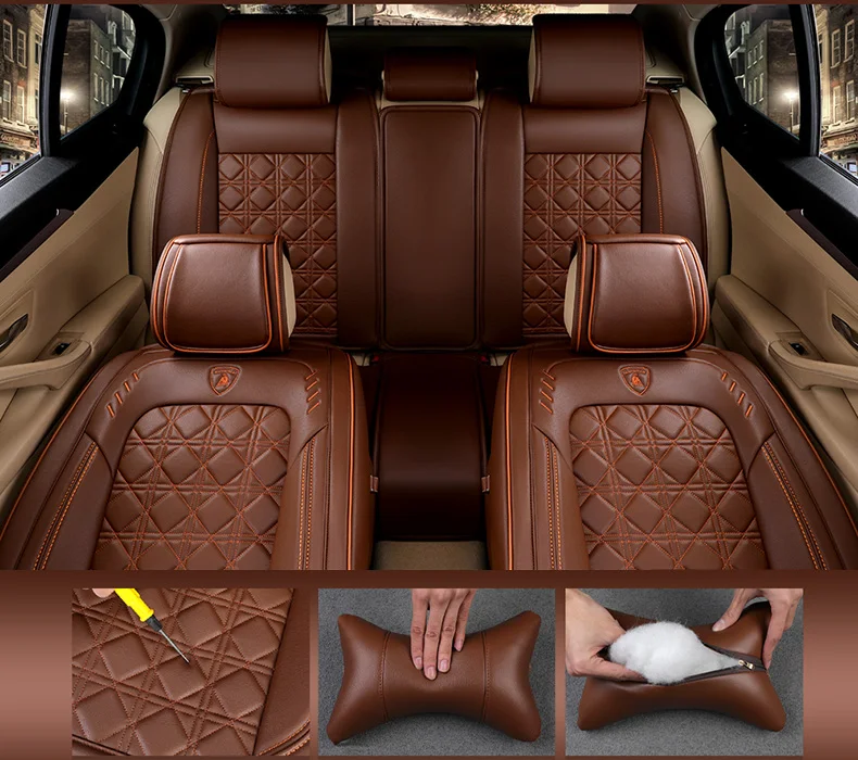 Кожаные чехлы для сидений автомобиля, аксессуары для Toyota land cruiser 100 120 200 lc200 prado 120 150 mark 2
