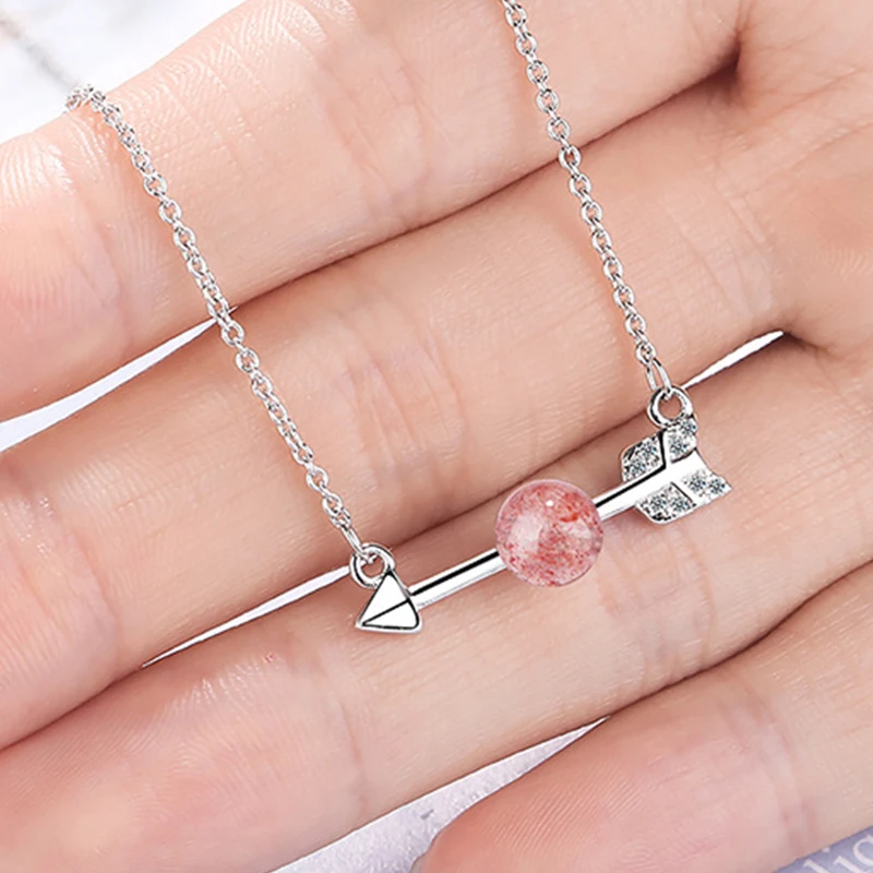 Креативное ожерелье с кулоном в виде одной стрелы через сердце цепочка до ключиц