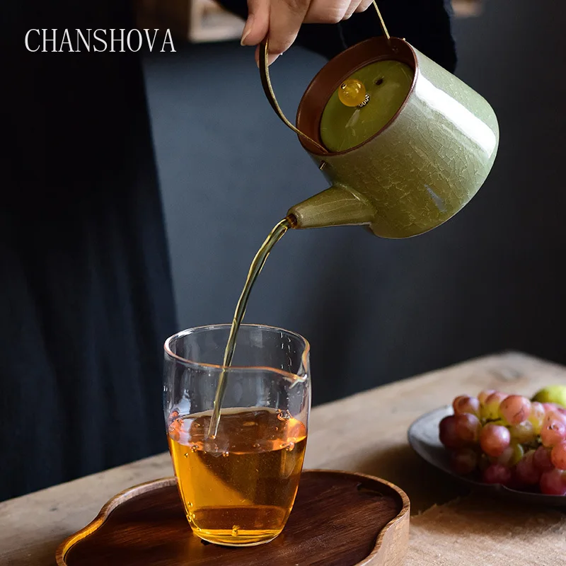 Китайский фарфоровый чайник CHANSHOVA 230 мл Традиционный китайский Ретро Медный