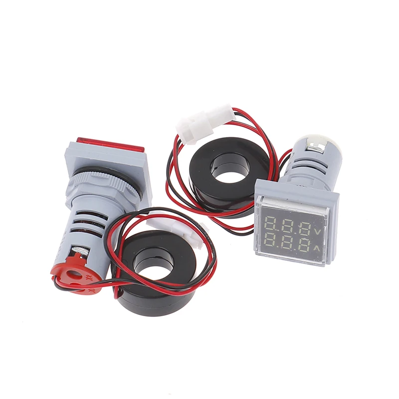 

1PC Square AC 60-500V 0-100A LED Digital Voltmeter Ammeter Car Volt Amp Tester Detector Digital Voltmeter Ammeter