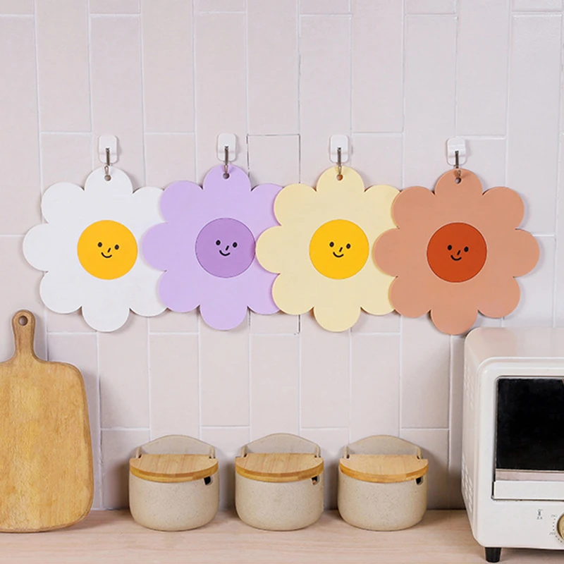 

1 шт. милые подставки цветок изоляционная подставка обеденная Посуда коврик мягкая резина