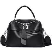 2 layers tote 100 cowhide fabric leather handbags small women shoulder bag high quality fashion female designer brand bag