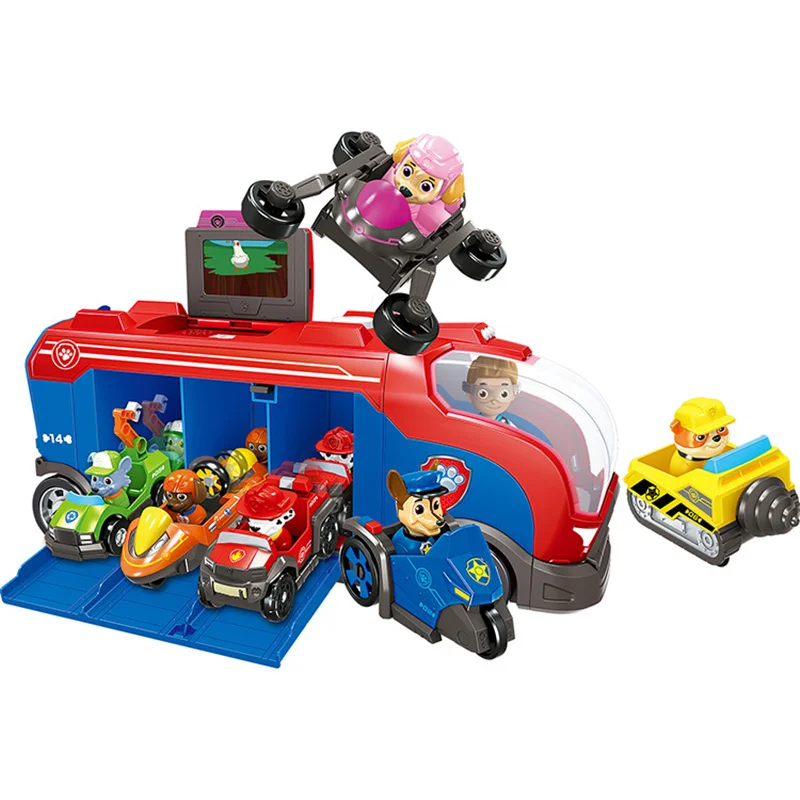 Paw Patrol Mission Cruiser музыкальная база игрушечный автобус набор собак Райдер аниме