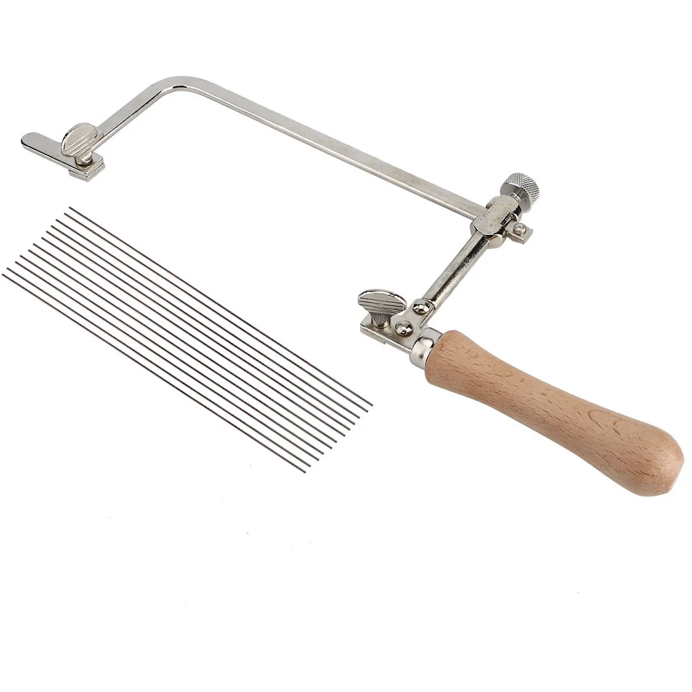 Регулируемый стальной пильный лук деревянная ручка диск сделай сам для