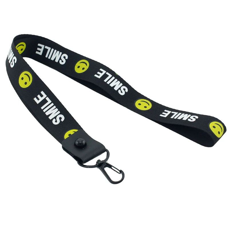 Expression-45 cm TAFREE Smile Expression Symbol Letters сердце Шея Ремешок тесьма брелок ремешок Мобильный телефон лента брелок - Цвет: Expression-45 cm