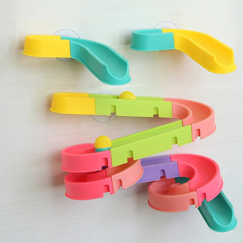 Детская Радужная игрушка-горка для ванной мраморный гоночный трубопровод душа