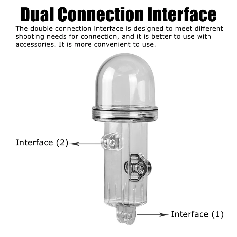 60 м подводный Дайвинг чехол с черным карманом силиконовый купол защитный для DJI