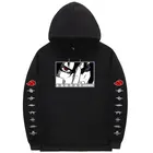 Толстовка с капюшоном для мужчин и женщин Uchiha Sasuke, черно-белая толстовка с Японская уличная одежда, свитшоты